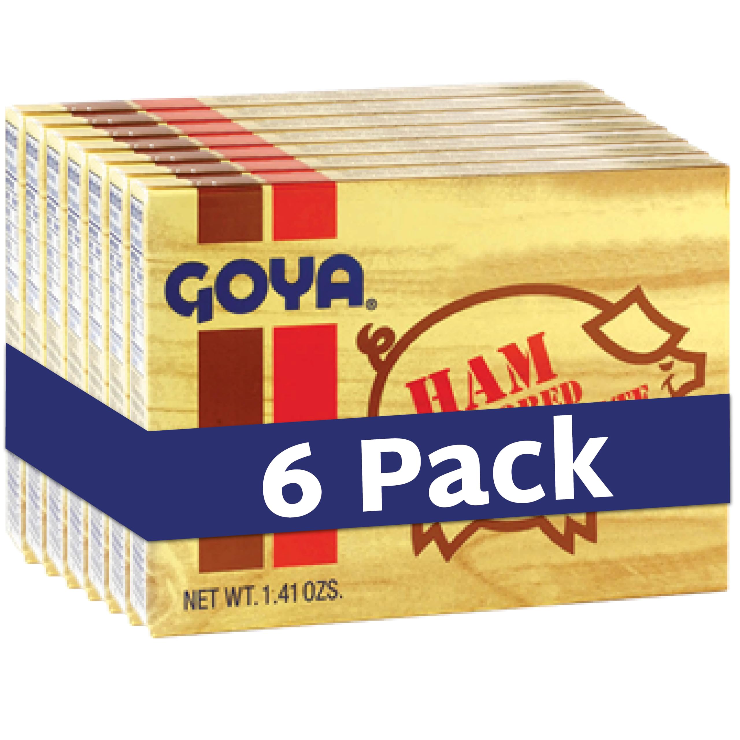 Product image of Goya Ham Base Concentrate Seasoning Ham Bouillon for Beans Soup Poultry Seafood Meat and Vegetables Packets